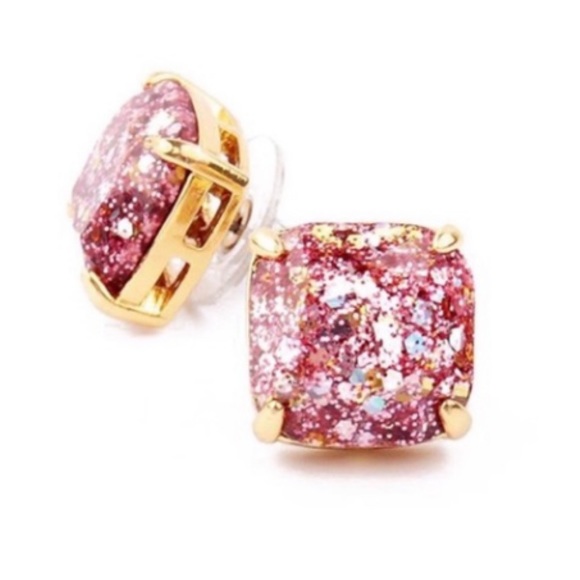 KATE SPADE • Mini Pink Glitter & Glee Earrings - Picture 5 of 6